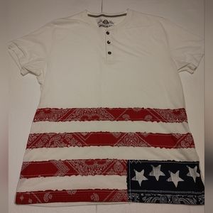 Mens American Rag American Flag Shirt